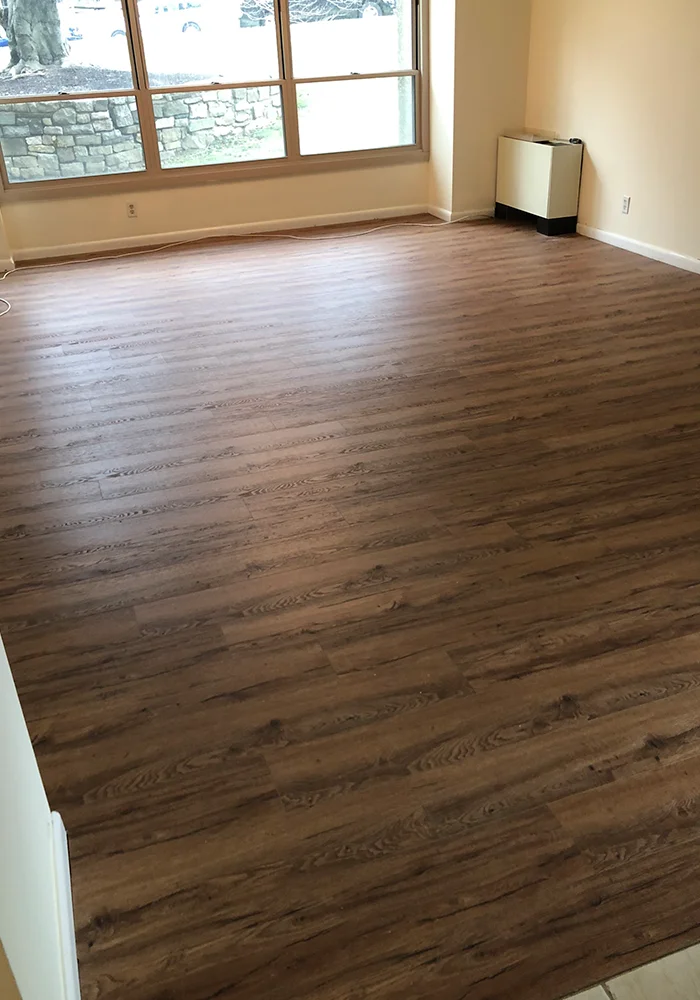 Laminate floor installation 2