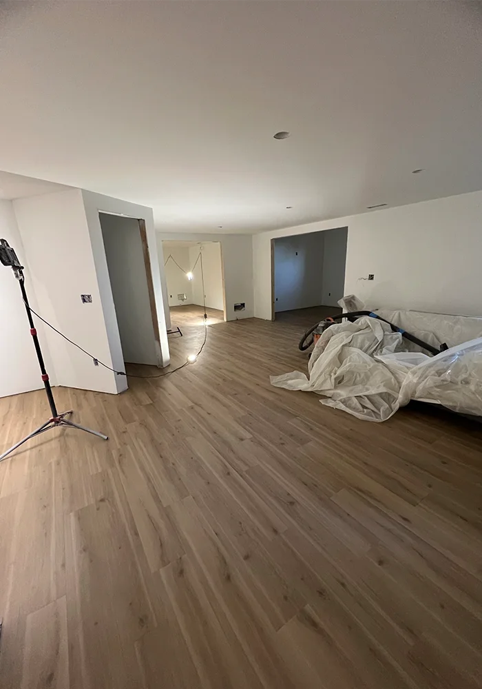 Laminate floor installation 7